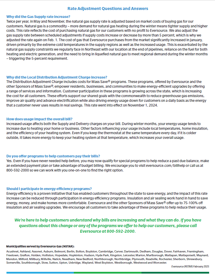 gas rate fact sheet page 2 green blue and white 
